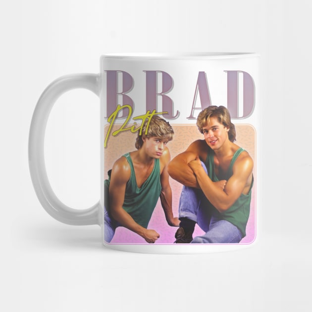 Brad Pitt - 90s Style Aesthetic Fan Art Design by DankFutura